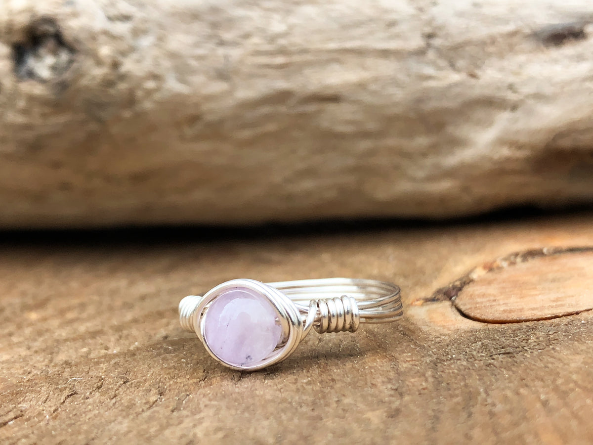 Wire Wrapped Gemstone Rings