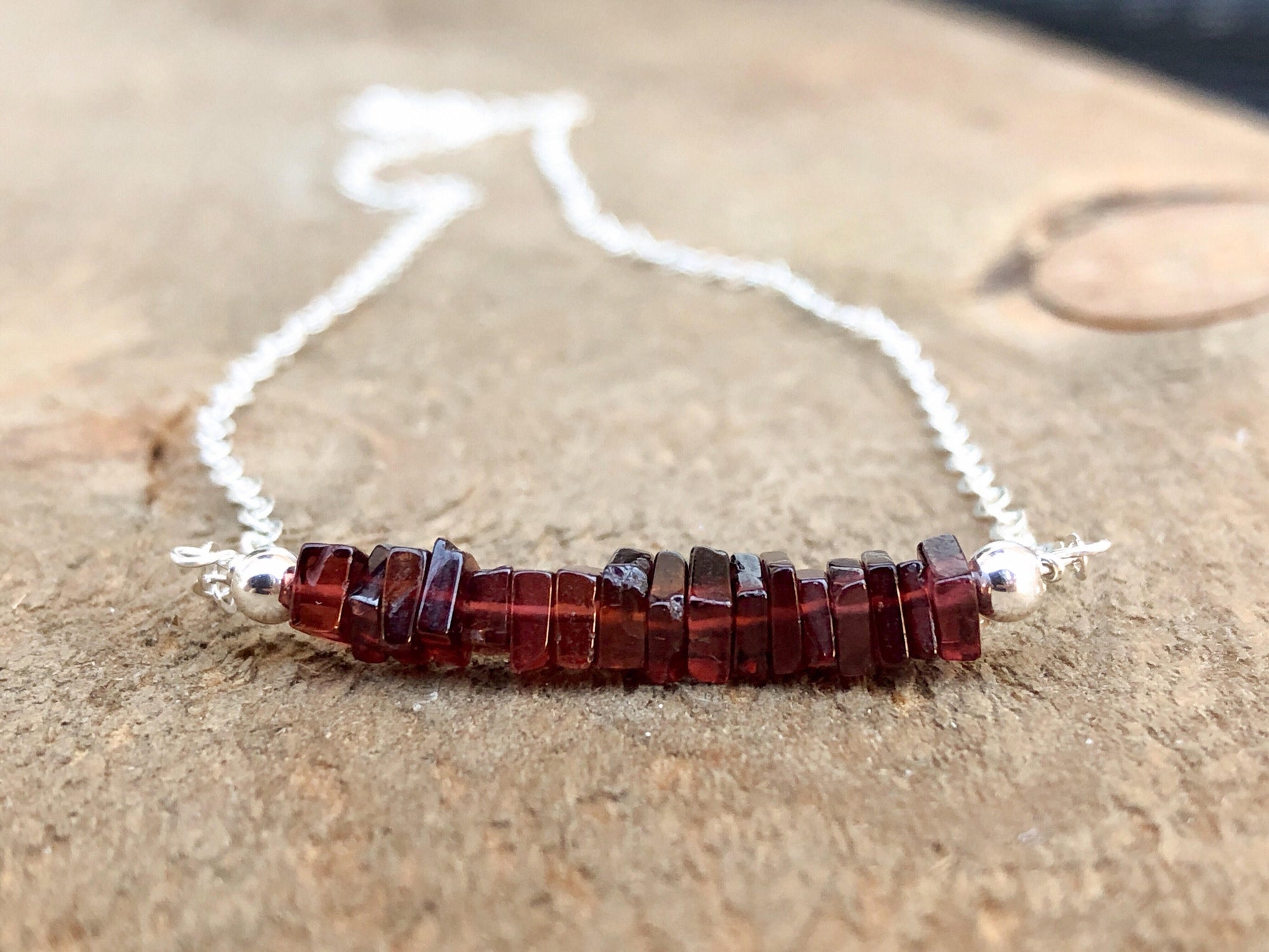 handmade birthstone necklaces with genuine gemstones