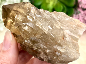 Kundalini Citrine Point 70mm AAU - Natural Citrine Cluster - Crystal Grid - Altar Decor - Chakra Healing & Balancing Manifestation Stone