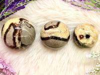 Septarian Nodule Spheres - Grounding Stones - Aragonite - Calcite