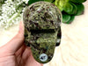 Large Dragon Blood Jasper Skull Carving 86mm AET