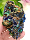 Real Azurite Malachite Cluster 66mm AGB - Crown - Third Eye - Heart Chakra