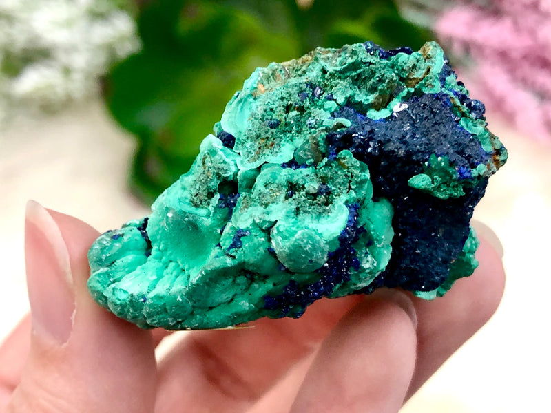 Real Azurite Malachite Cluster 47mm AGF - Crown - Third Eye - Heart Chakra