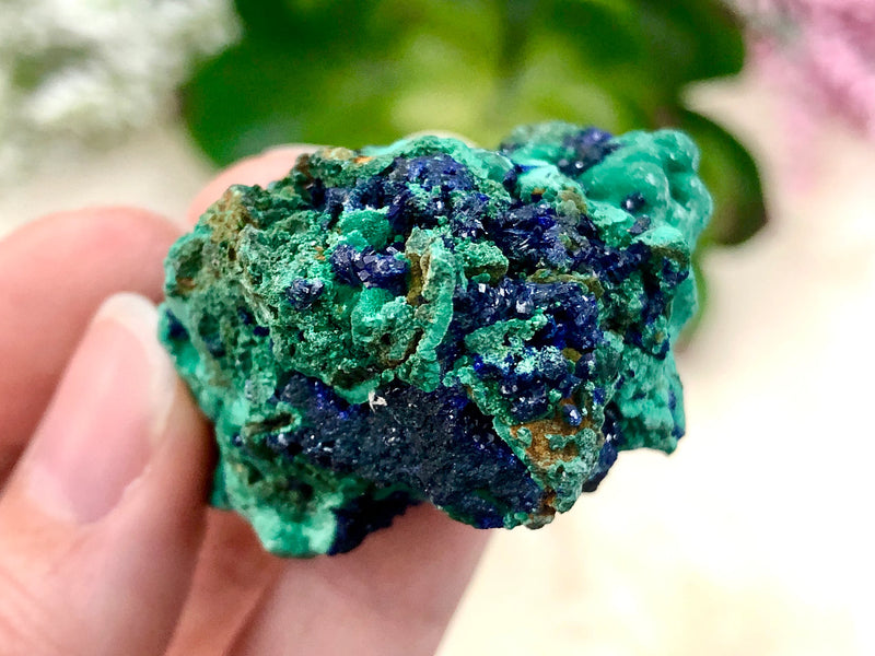 Real Azurite Malachite Cluster 47mm AGF - Crown - Third Eye - Heart Chakra