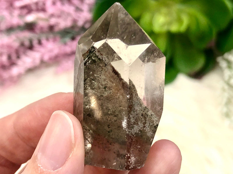 Garden Quartz Freeform 43mm AKH - Garden Quartz Crystal - Crystal Grid - Altar Decor - Reiki Healing Stone - Crown Chakra Crystal