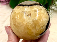 Septarian Nodule Sphere 64mm AMA - Grounding Crystals