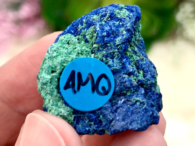 Raw Azurite Malachite 32mm AMQ - Crown and Third Eye Chakra