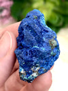 Raw Azurite Malachite 41mm AMR - Crown and Third Eye Chakra