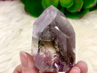 Amethyst Point with Smoky Phantom 57mm ANY - Protection Stone - Third-Eye and Crown Chakra