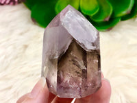 Amethyst Point with Smoky Phantom 57mm ANY - Protection Stone - Third-Eye and Crown Chakra