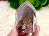 Amethyst Point with Smoky Phantom 57mm ANY - Protection Stone - Third-Eye and Crown Chakra