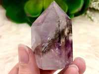 Amethyst Point with Smoky Phantom 52mm AOC  - Protection Stone - Third-Eye and Crown Chakra