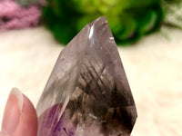 Amethyst Point with Smoky Phantom 55mm AOG - Protection Stone - Third-Eye and Crown Chakra