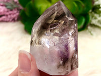 Amethyst Point with Smoky Phantom 50mm AOI - Protection Stone - Third-Eye and Crown Chakra