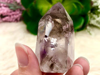 Amethyst Point with Smoky Phantom 50mm AOI - Protection Stone - Third-Eye and Crown Chakra