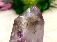 Amethyst Point with Smoky Phantom 57mm AOT  - Protection Stone - Third-Eye and Crown Chakra