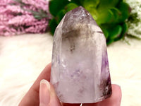 Amethyst Point with Smoky Phantom 57mm AOT  - Protection Stone - Third-Eye and Crown Chakra