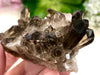 Raw Smoky Quartz Cluster 68mm AQB - Crystal Grid - Altar Decor - Purification Crystal - Intuition - Grounding