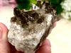 Raw Smoky Quartz Cluster 68mm AQB - Crystal Grid - Altar Decor - Purification Crystal - Intuition - Grounding