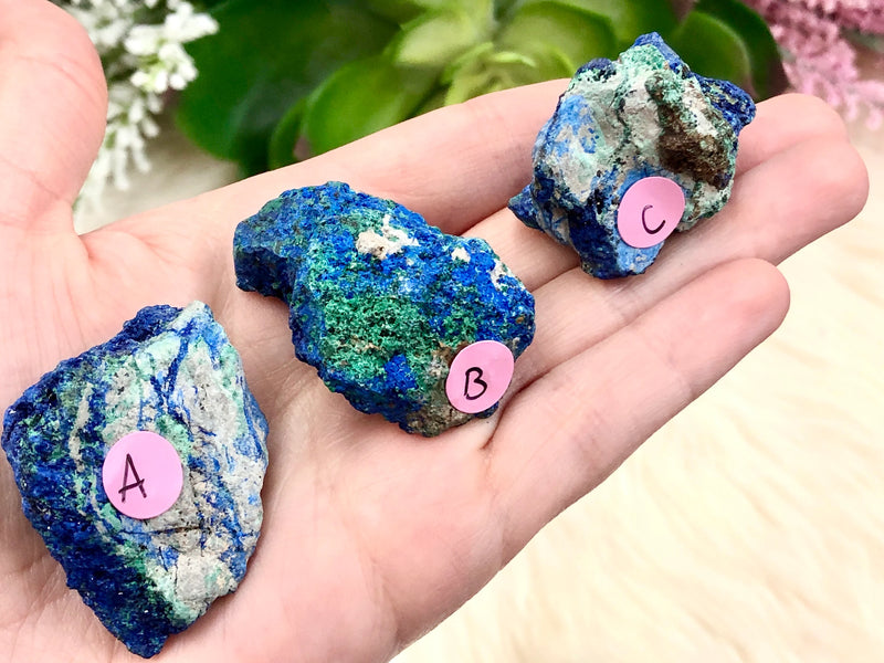 Raw Azurite Clusters - Crown & Third Eye Chakra