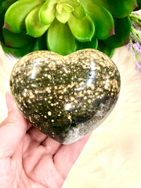 Ocean Jasper Heart 75mm LK