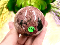 Rhodonite Egg 67 LM - Heart Chakra Stone