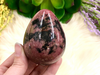 Rhodonite Egg 67 LM - Heart Chakra Stone