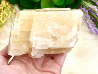 Honey Calcite Raw Freeform 98mm LR - Solar Plexus Chakra Stone