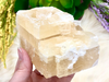 Honey Calcite Raw Freeform 98mm LR - Solar Plexus Chakra Stone