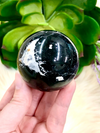 Black Tourmaline Sphere 50mm LU - Schorl - Root Chakra - Protection Stone