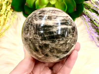 Black Moonstone 77mm Sphere LV