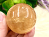 Honey Calcite Sphere 42mm TL - Solar Plexus Chakra Stone