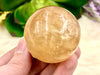 Honey Calcite Sphere 42mm TL - Solar Plexus Chakra Stone