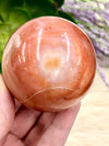 Carnelian Sphere 55mm TM Sacral Chakra & Root Chakra Stone