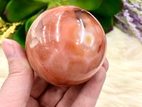 Carnelian Sphere 55mm TM Sacral Chakra & Root Chakra Stone