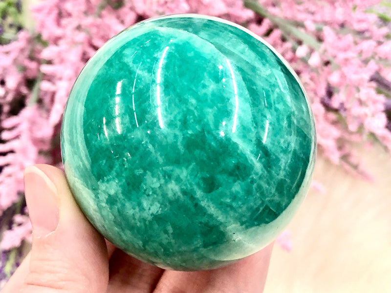 Amazonite Sphere 54mm TR - Throat & Heart Chakra Stone