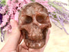 Fire Quartz Skull 81mm TS - Root Chakra - Sacral Chakra - Solar Plexus Chakra Crystal