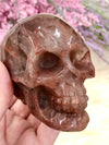 Fire Quartz Skull 81mm TS - Root Chakra - Sacral Chakra - Solar Plexus Chakra Crystal