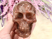 Fire Quartz Skull 81mm TS - Root Chakra - Sacral Chakra - Solar Plexus Chakra Crystal