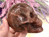 Fire Quartz Skull 81mm TS - Root Chakra - Sacral Chakra - Solar Plexus Chakra Crystal