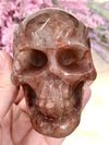 Fire Quartz Skull 81mm TS - Root Chakra - Sacral Chakra - Solar Plexus Chakra Crystal