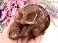 Fire Quartz Skull 81mm TS - Root Chakra - Sacral Chakra - Solar Plexus Chakra Crystal