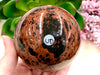 Mahogany Obsidian Sphere 75mm UD - Sacral and Root Chakra