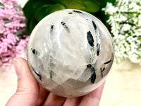 Tourmalinated Quartz Sphere 64mm VD - Protection Crystal