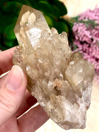 Kundalini Citrine Point 100mm AAO - Natural Citrine Cluster - Crystal Grid - Altar Decor - Chakra Healing & Balancing Manifestation Stone