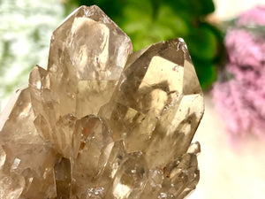 Kundalini Citrine Point 85mm AAQ - Natural Citrine Cluster - Crystal Grid - Altar Decor - Chakra Healing & Balancing Manifestation Stone