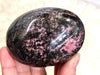 Rhodonite Palmstone 75mm AD - Heart Chakra Crystal