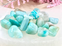 Amazonite Gem Chips - Heart & Throat Chakra Stone - Loose Crystals - Raw Crystals - Crystal Grid - Altar Decor - Spell Jar - Intention Tools