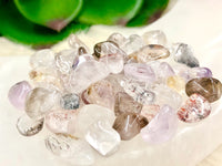 Auralite 23 Gem Chips - Crown & Third Eye Chakra Stone - Loose Crystals - Spell Jar - Intention Tools