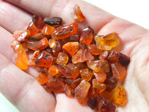 Carnelian Gem Chips - Sacral Chakra Stone - Loose Crystals - Spell Jar - Intention Tools